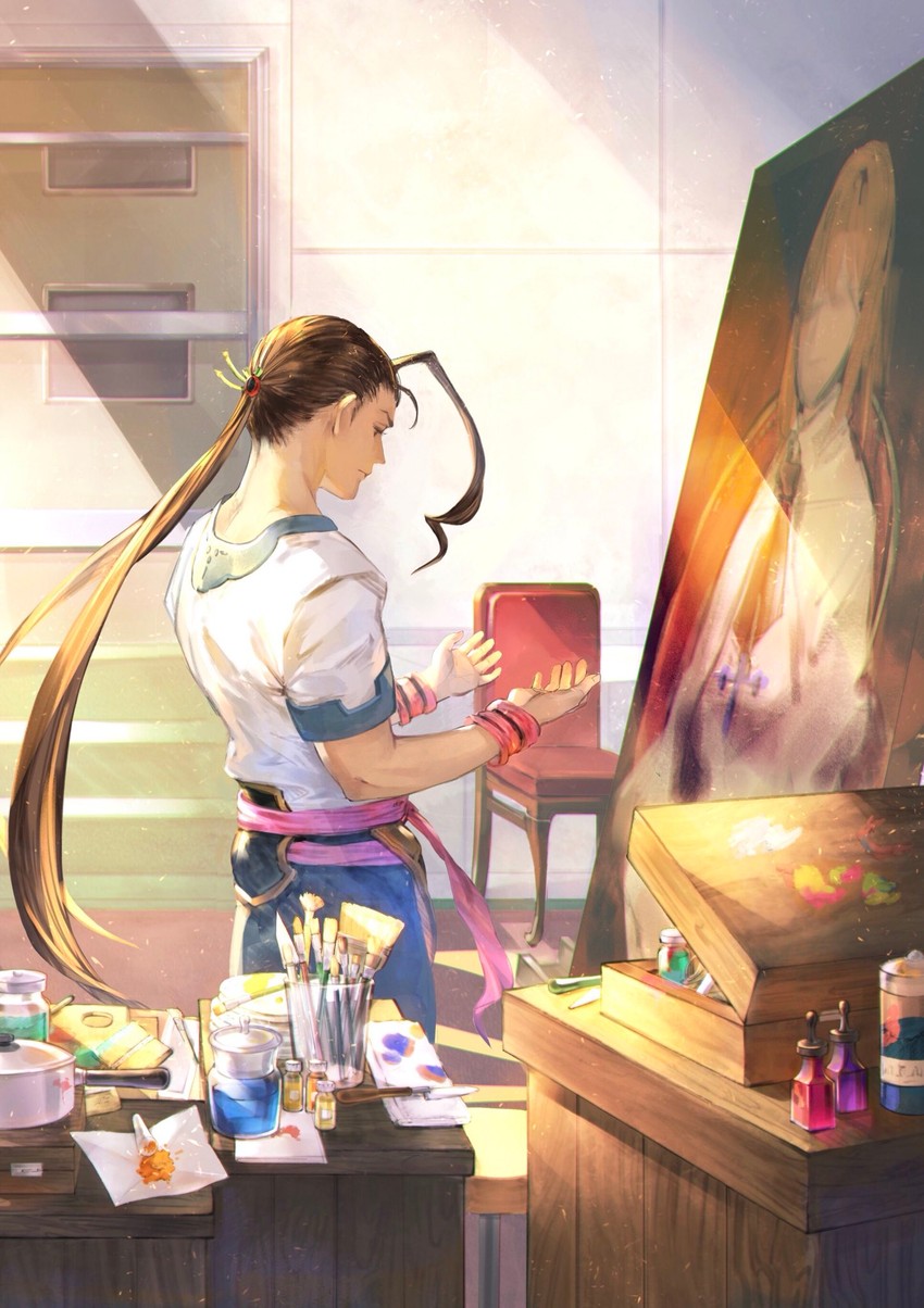 fei fong wong, sophia, and lacan (xenogears) drawn by bomssp