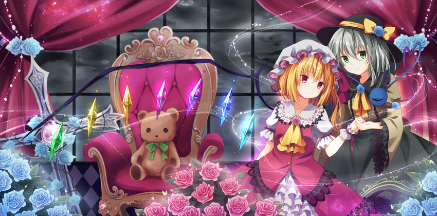 flandre scarlet and komeiji koishi (touhou and 1 more) drawn by kure~pu