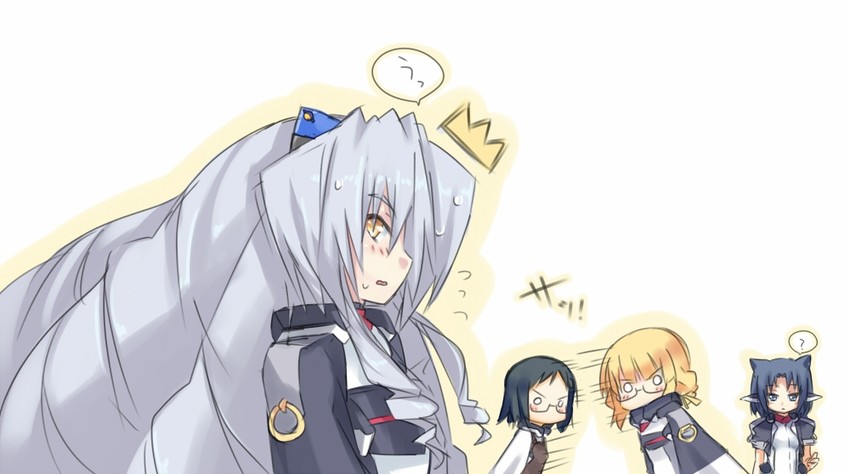 nate mitotsudaira, adele balfetto, satomi yoshiyasu, and sanyou mitsuki (kyoukaisenjou no horizon) drawn by regu_(reg95)