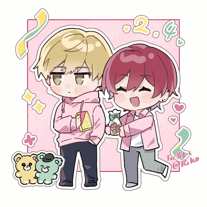 shiki souma and futami shun (cool doji danshi) drawn by riko_shinkai
