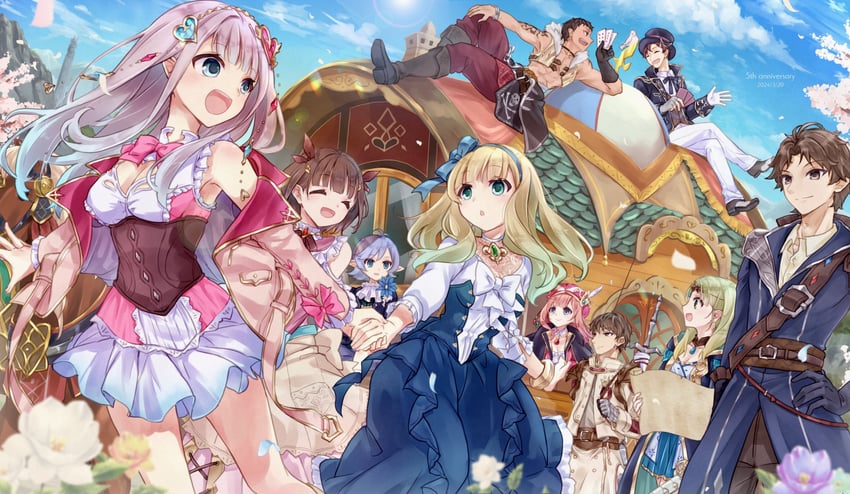 rorolina frixell, sterkenburg cranach, elmerulia frixell, piana, ficus finis, and 5 more (atelier and 1 more) drawn by karasumi_(aiseec)