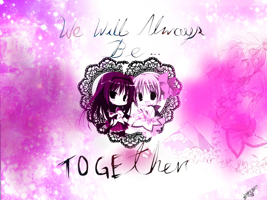 akemi homura, kaname madoka, and akuma homura (mahou shoujo madoka magica and 1 more) drawn by mbrito019