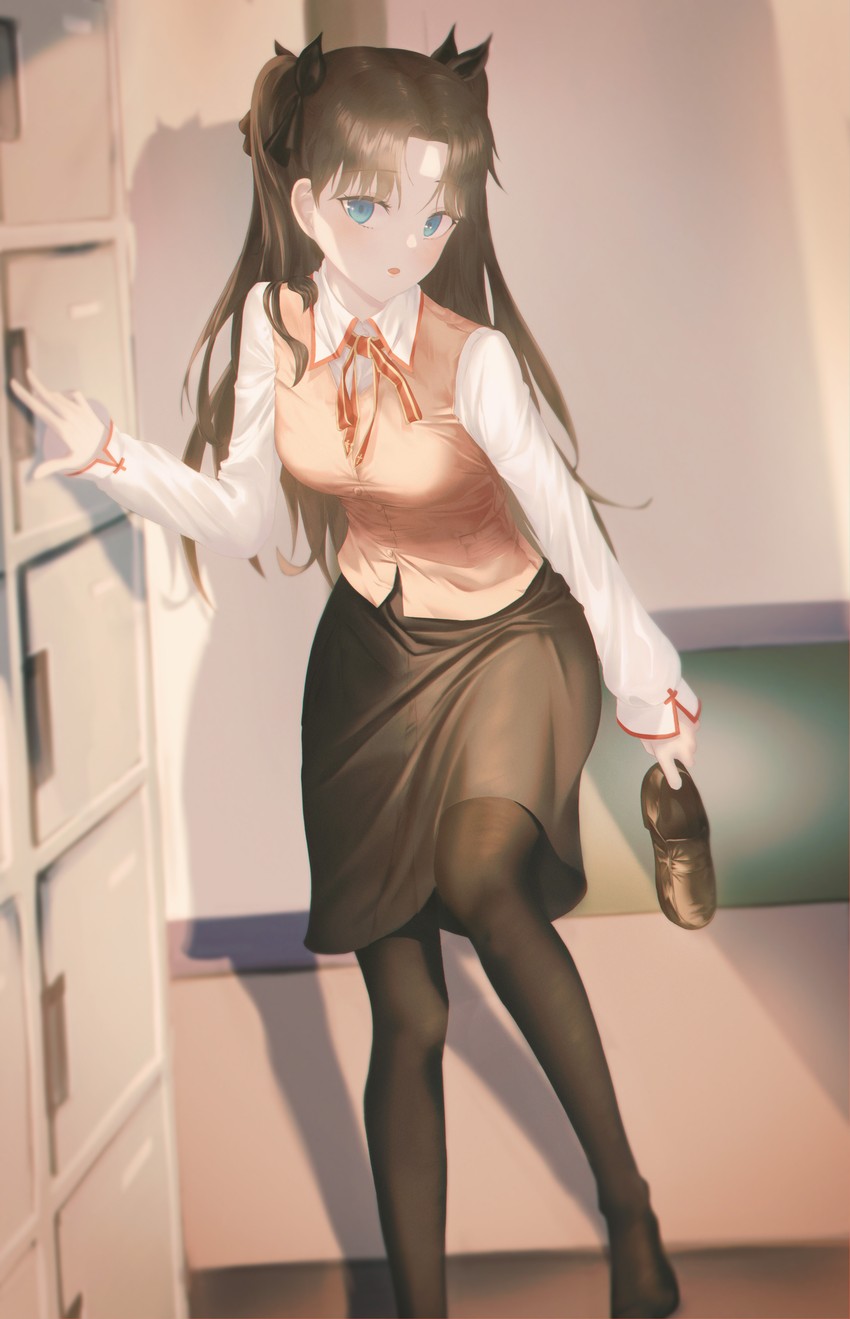 tohsaka rin (fate and 1 more) drawn by 021_kav