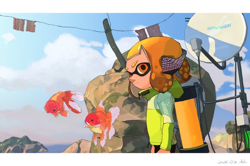 agent 4 (splatoon and 1 more) drawn by ash011023