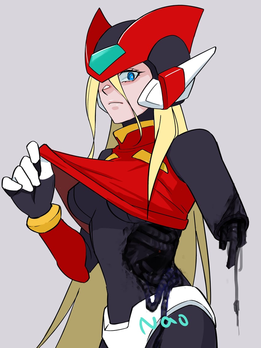 zero, zero(z), and bliss zero (mega man and 2 more) drawn by nao_(gatita)