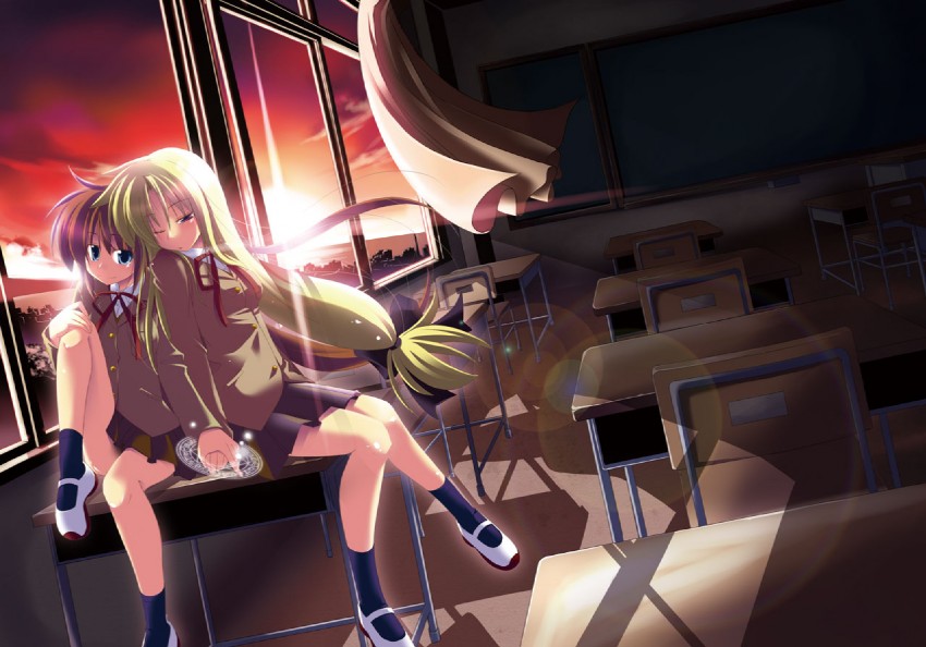 fate testarossa and takamachi nanoha (lyrical nanoha and 2 more) drawn by kazekawa_nagi
