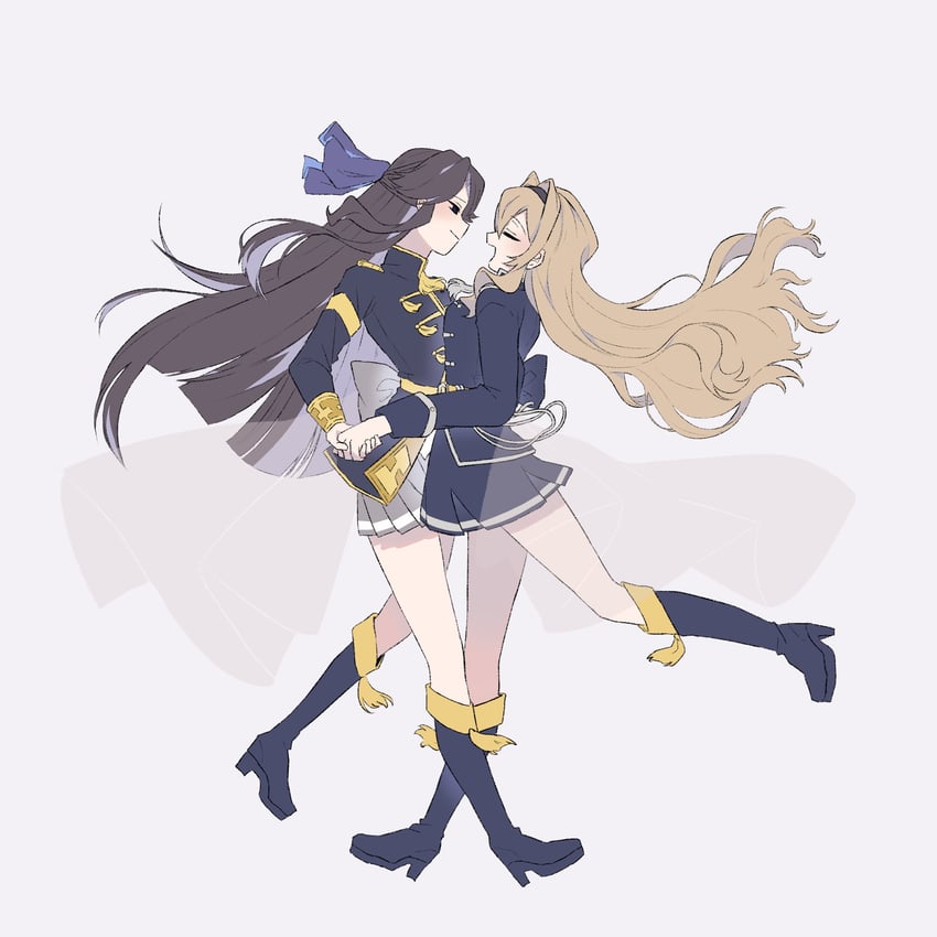 saijou claudine and tendou maya (shoujo kageki revue starlight) drawn by nekosuzu_an