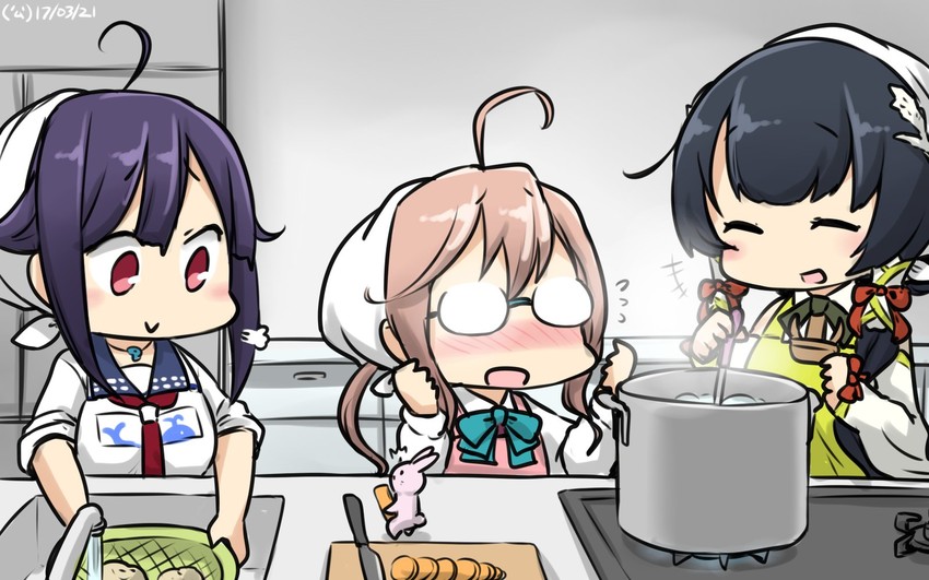 taigei, makigumo, and mizuho (kantai collection) drawn by hamu_koutarou