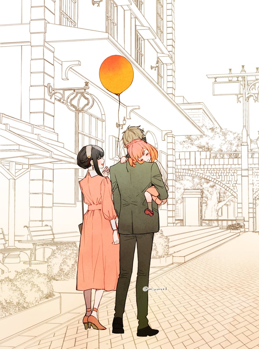 yor briar, anya, and twilight (spy x family) drawn by hinamori_(m_nmy01)