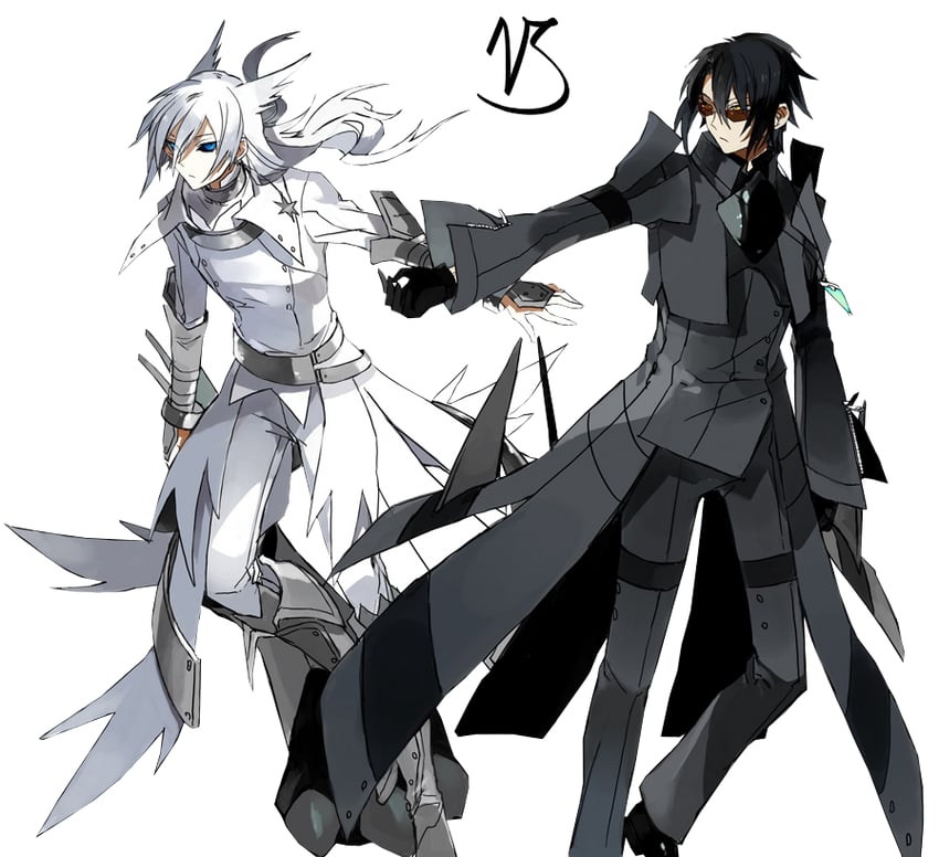 reshiram and zekrom (pokemon and 2 more) drawn by starshadowmagician and yara_kami_meiosei