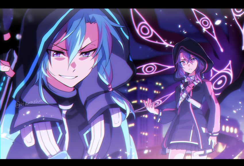 jolda and ixs (eiyuu densetsu and 2 more) drawn by riarashu