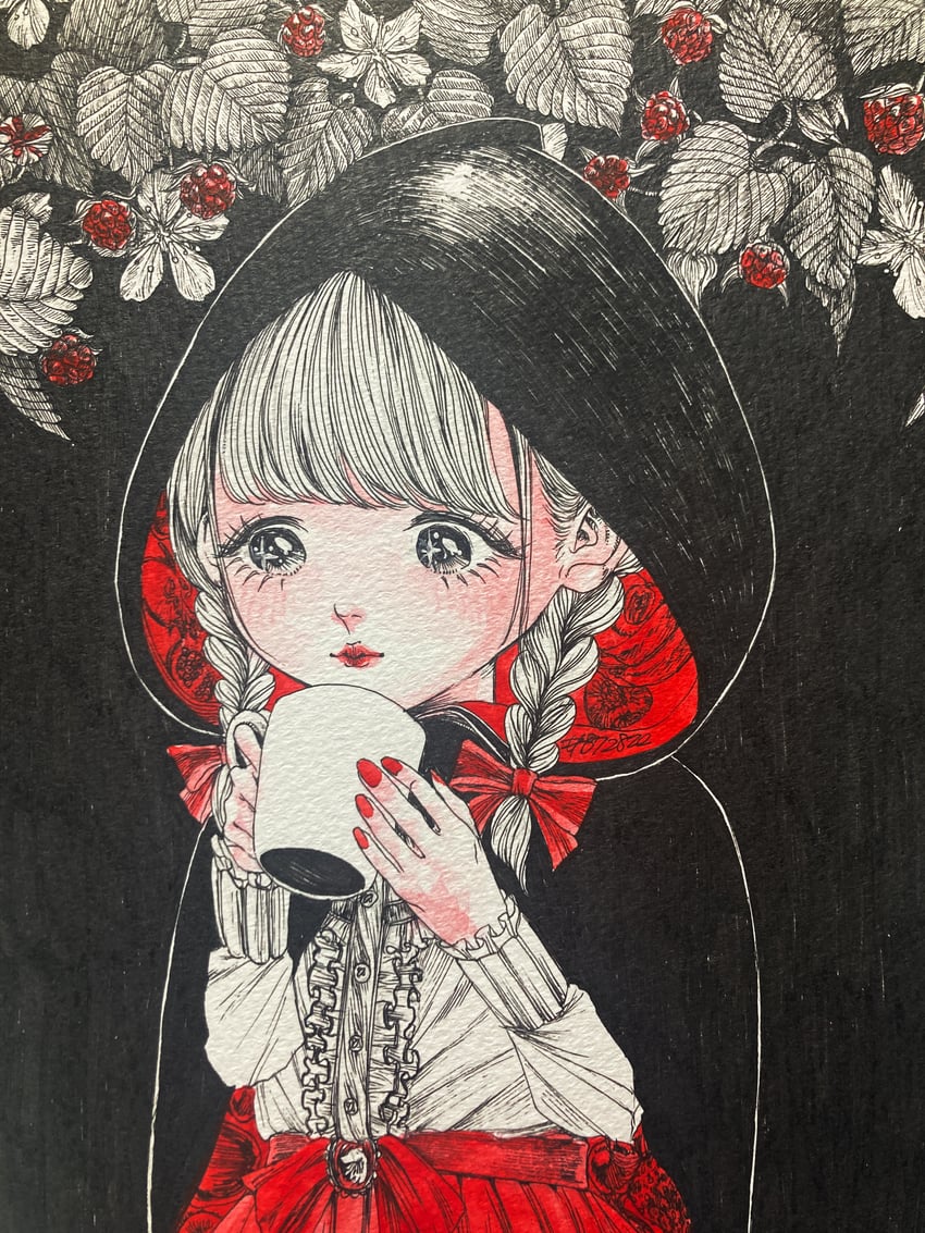 little red riding hood (original and 1 more) drawn by #b7282e