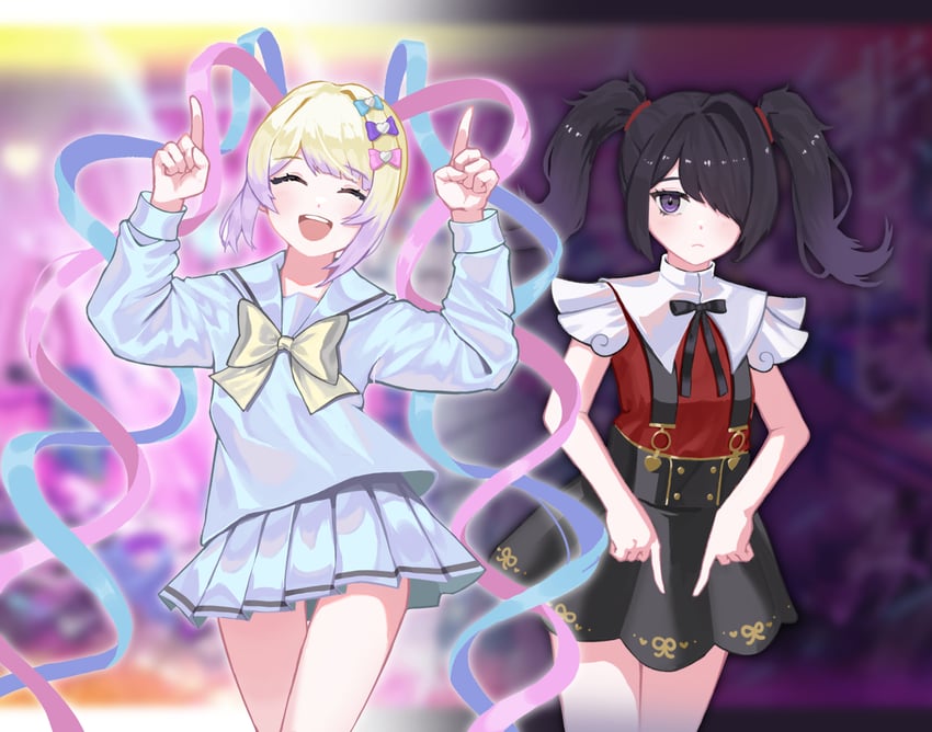 chouzetsusaikawa tenshi-chan and ame-chan (needy girl overdose and 1 more) drawn by seo_ninjang