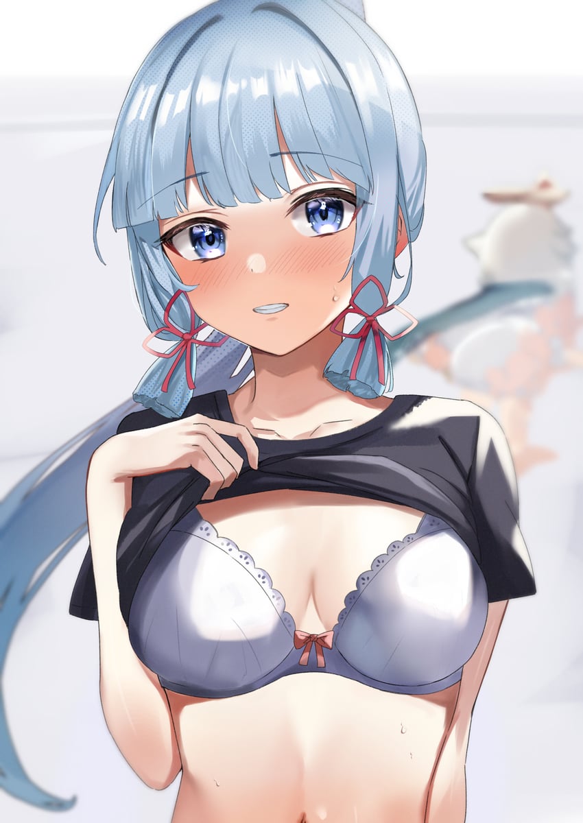 kamisato ayaka (genshin impact) drawn by nohohon_neko