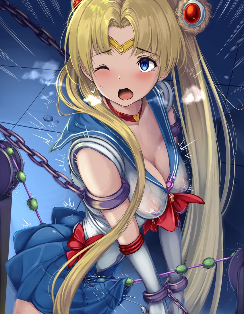 tsukino usagi and sailor moon (bishoujo senshi sailor moon and 1 more) drawn by monikano
