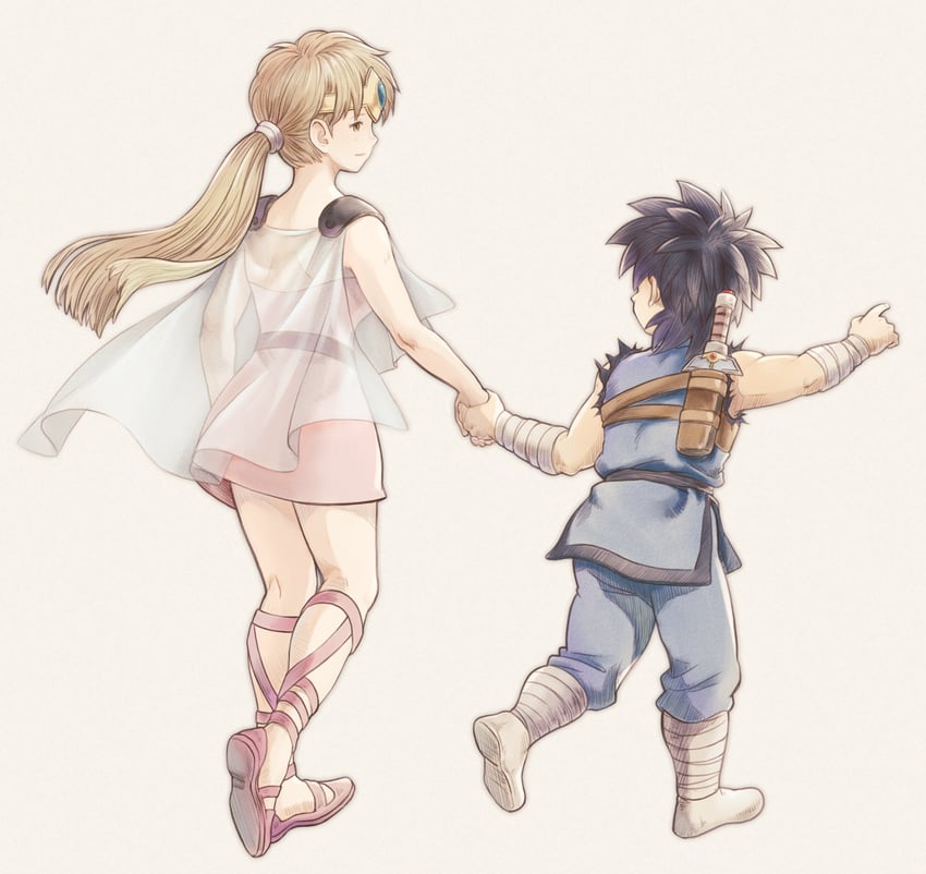 princess leona and dai (dragon quest and 1 more) drawn by b-saku