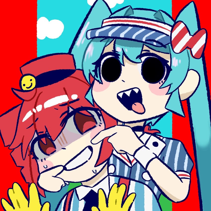 hatsune miku and kasane teto (vocaloid and 3 more) drawn by mexoz1346