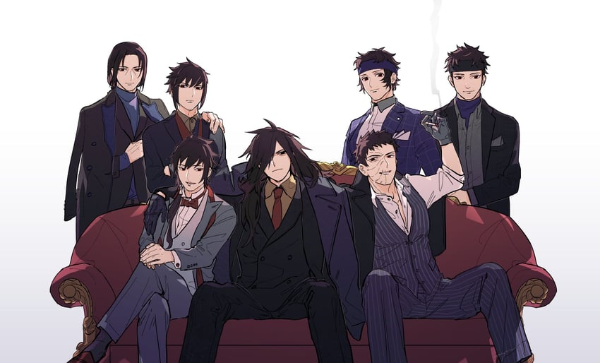 uchiha sasuke, uchiha itachi, uchiha obito, uchiha madara, uchiha shisui, and 2 more (naruto and 1 more) drawn by passion07253741