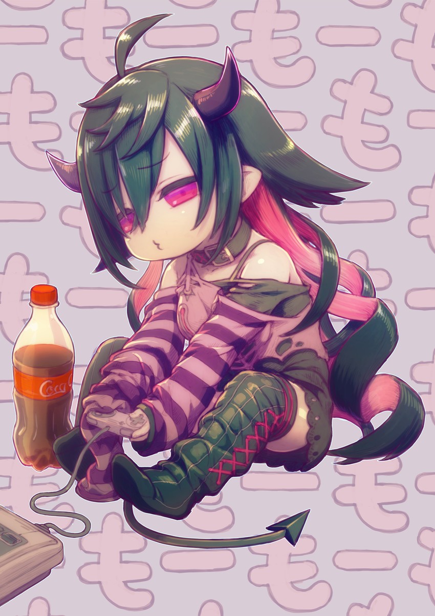 yamiyono moruru (nijisanji and 1 more) drawn by feral_lemma