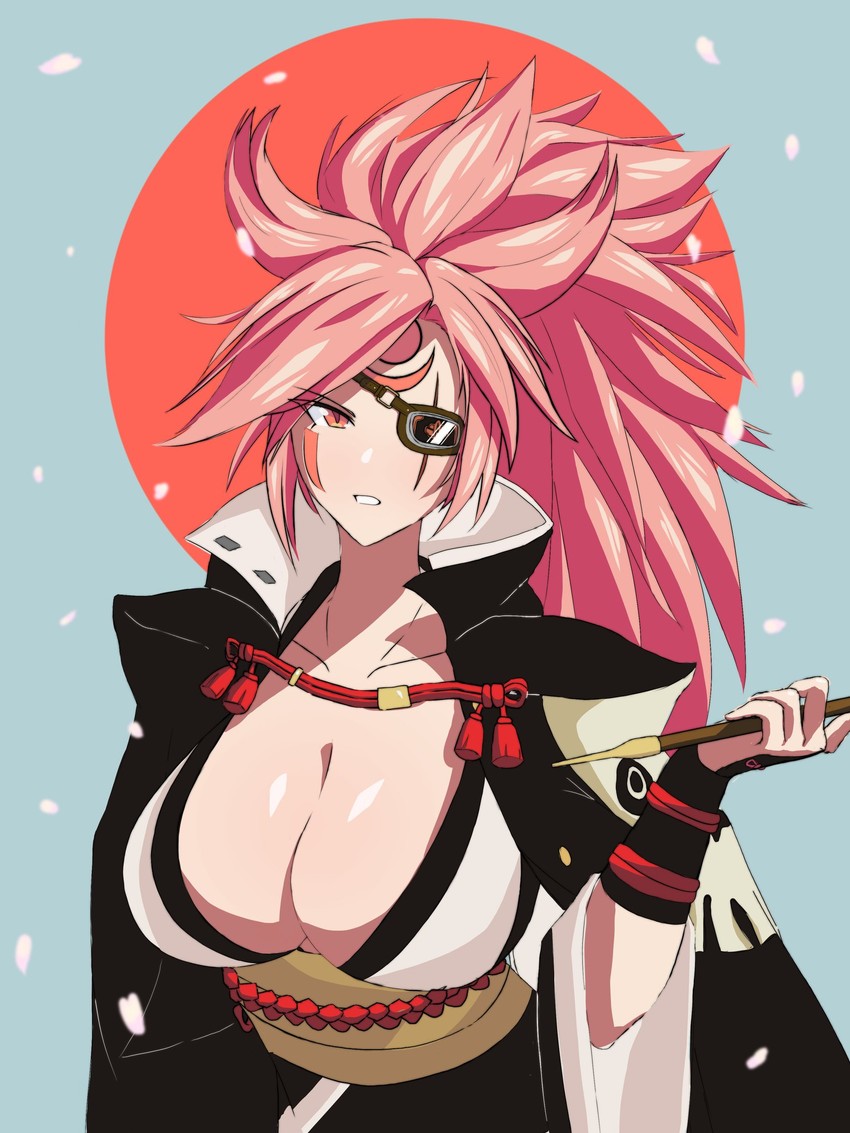 baiken (guilty gear and 1 more) drawn by drakiekun