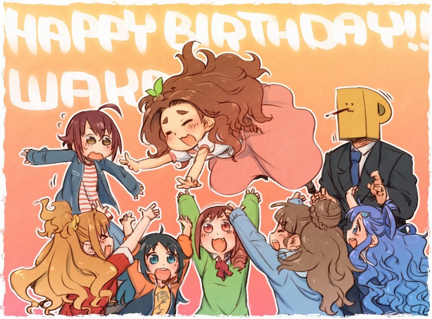 producer, p-head producer, kamiya nao, hino akane, asari nanami, and 4 more (idolmaster and 1 more) drawn by enuma_(uma-festival)
