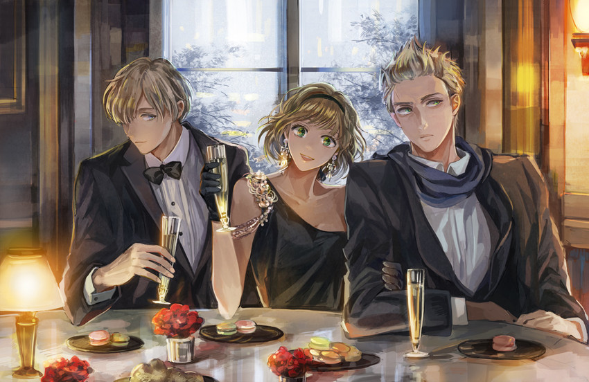 belgium, netherlands, and luxembourg (axis powers hetalia) drawn by 38ban