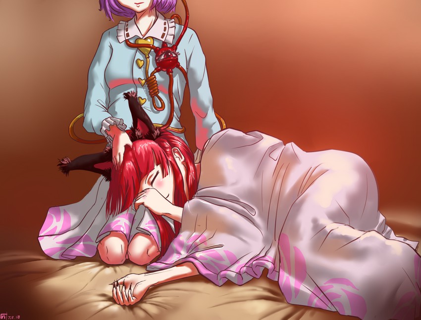 komeiji satori and kaenbyou rin (touhou) drawn by riki6