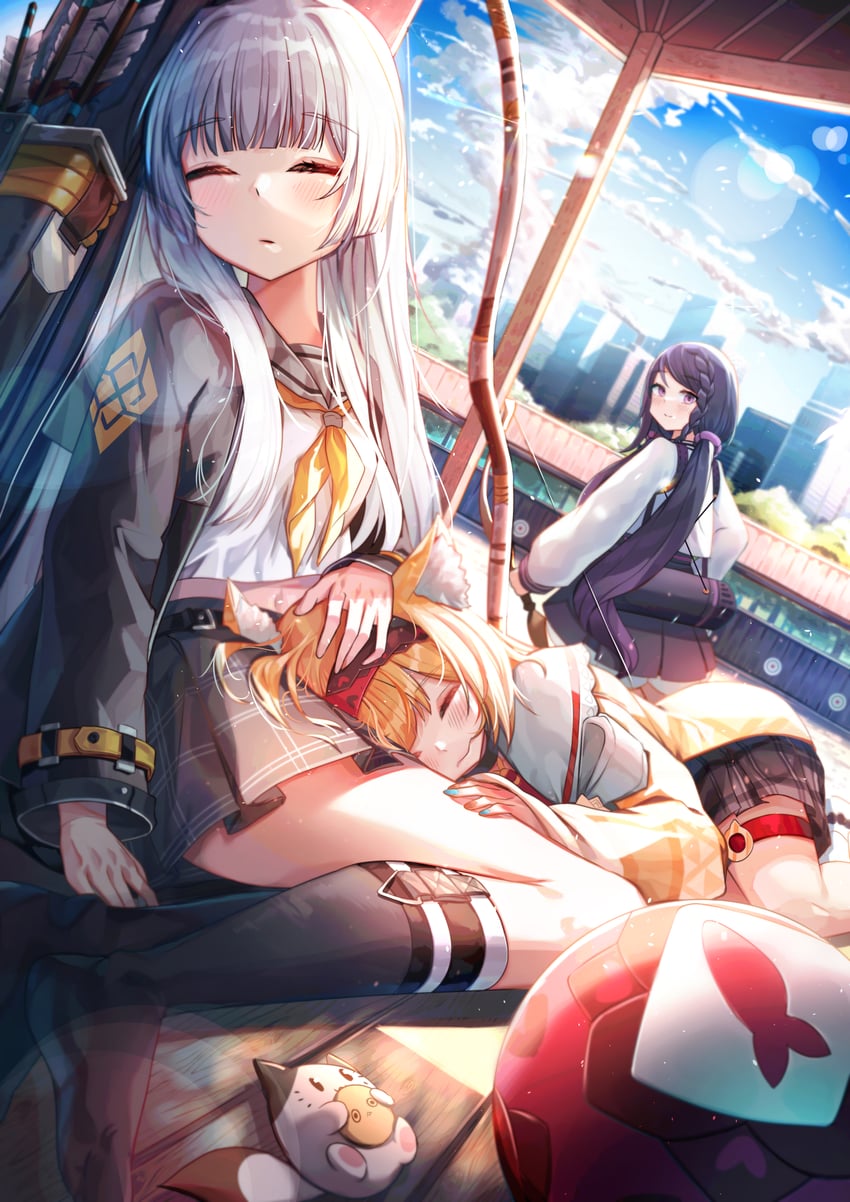 minami rio, hyejin, and irem (black survival and 1 more) drawn by chewi