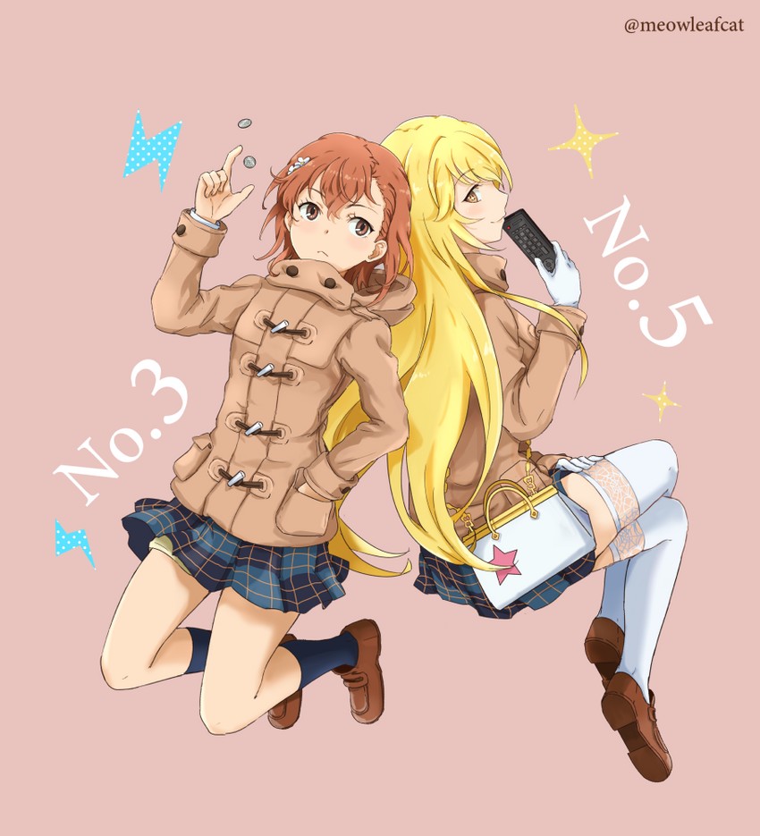 misaka mikoto and shokuhou misaki (toaru majutsu no index and 1 more) drawn by ha_neko
