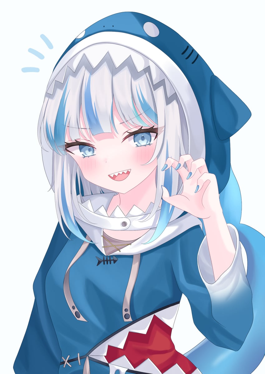 gawr gura (hololive and 1 more) drawn by non_non427
