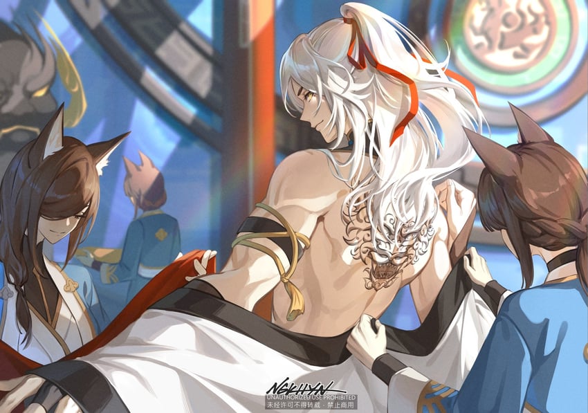 jing yuan (honkai and 1 more) drawn by ngkhyn