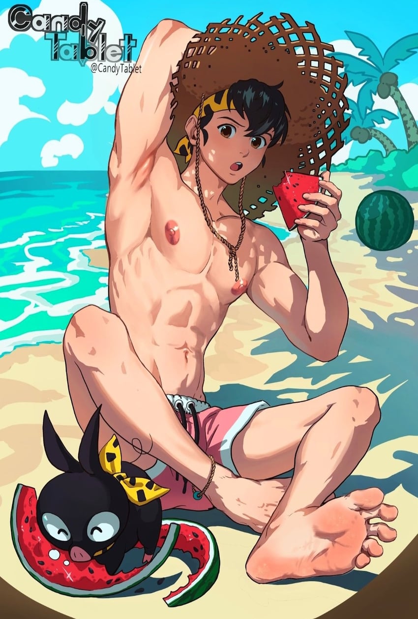 p-chan and hibiki ryouga (ranma 1/2) drawn by candytablet