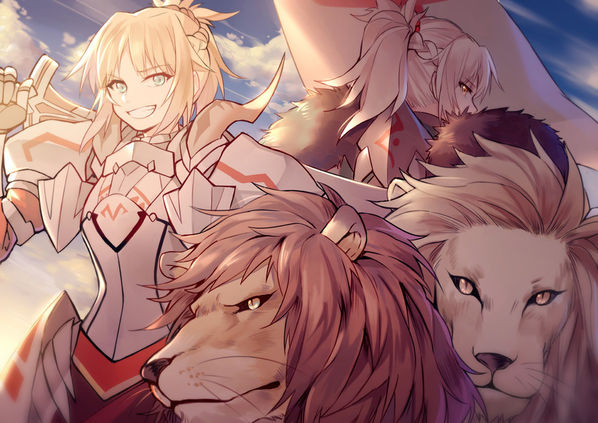 mordred (fate and 1 more) drawn by yorukun