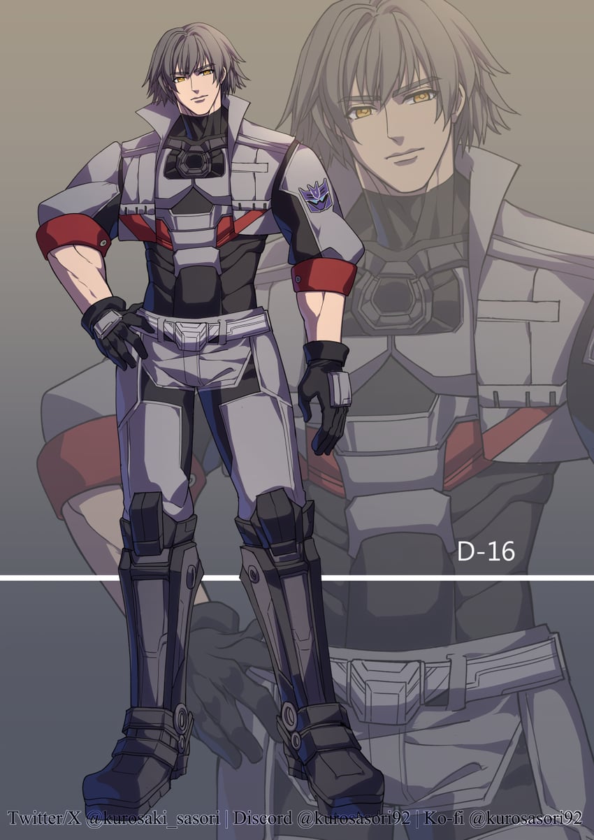 d-16 and megatronus (transformers and 1 more) drawn by kurosaki_sasori