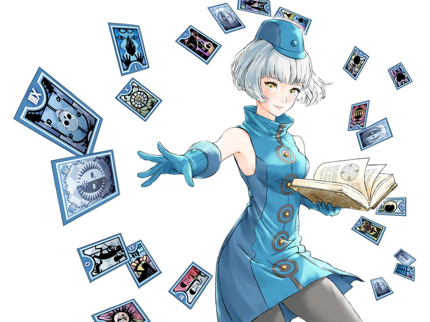 elizabeth (persona and 2 more) drawn by momo_oddeye