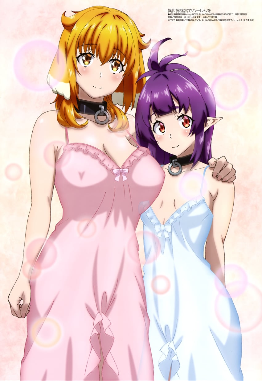 roxanne and sherry (megami magazine and 1 more) drawn by gotan_takayuki