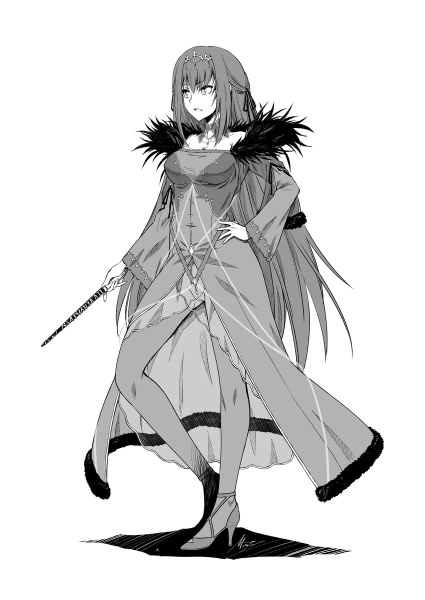 scathach and scathach skadi (fate and 1 more) drawn by onaya_masakazu