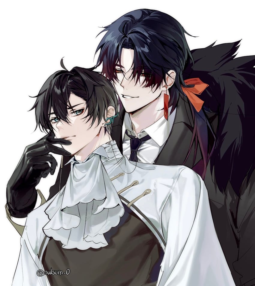 dan heng and blade (honkai and 1 more) drawn by nulsom_0
