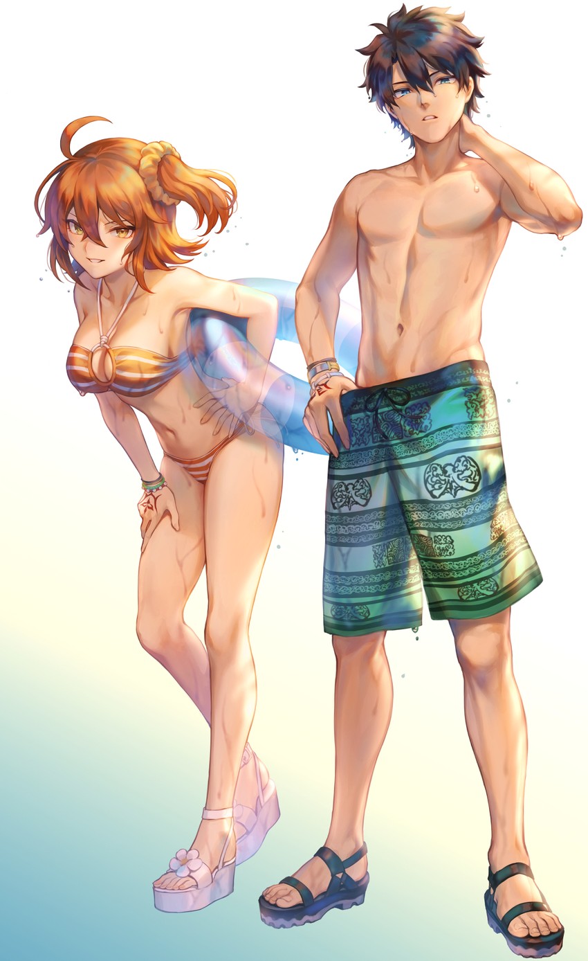 fujimaru ritsuka (fate and 1 more) drawn by mashutarou_(neko_no_oyashiro)
