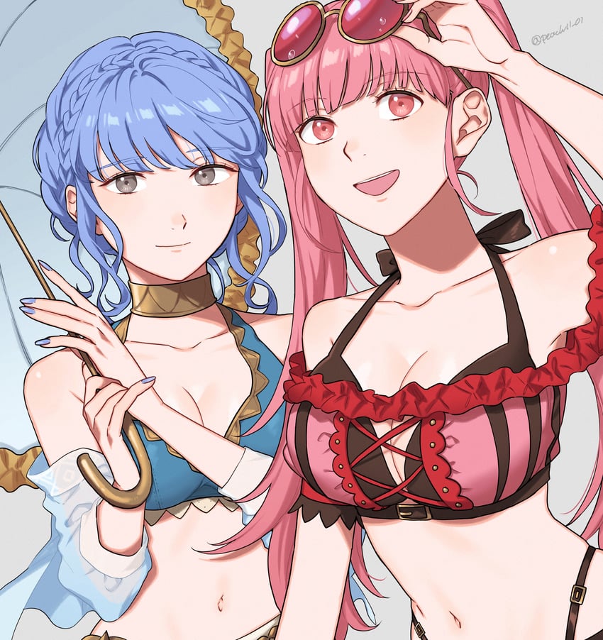 hilda valentine goneril and marianne von edmund (fire emblem and 2 more) drawn by shamu_(peach11_01)