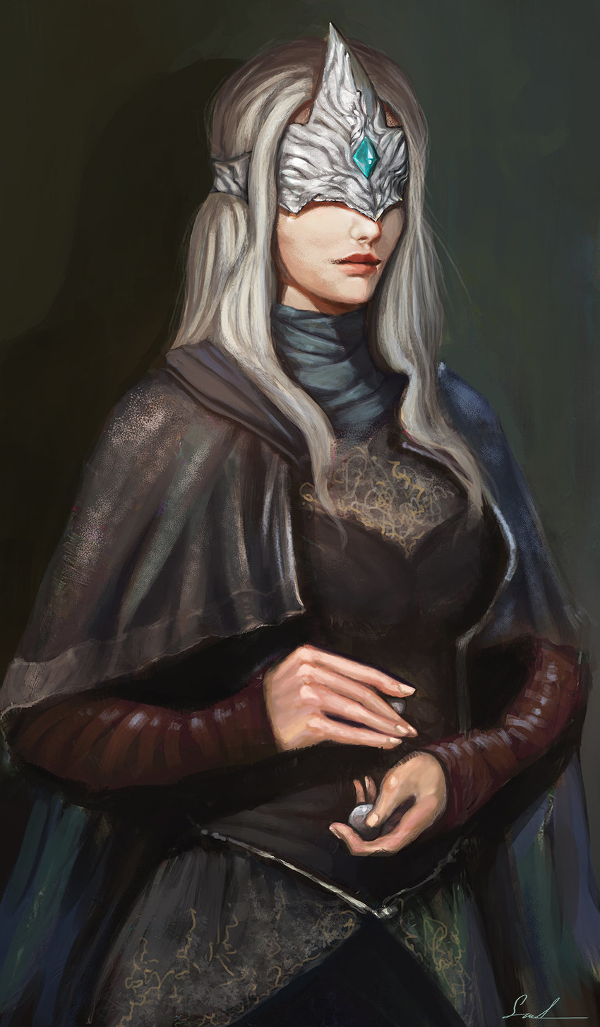 fire keeper (dark souls and 1 more) drawn by juno_viinikka