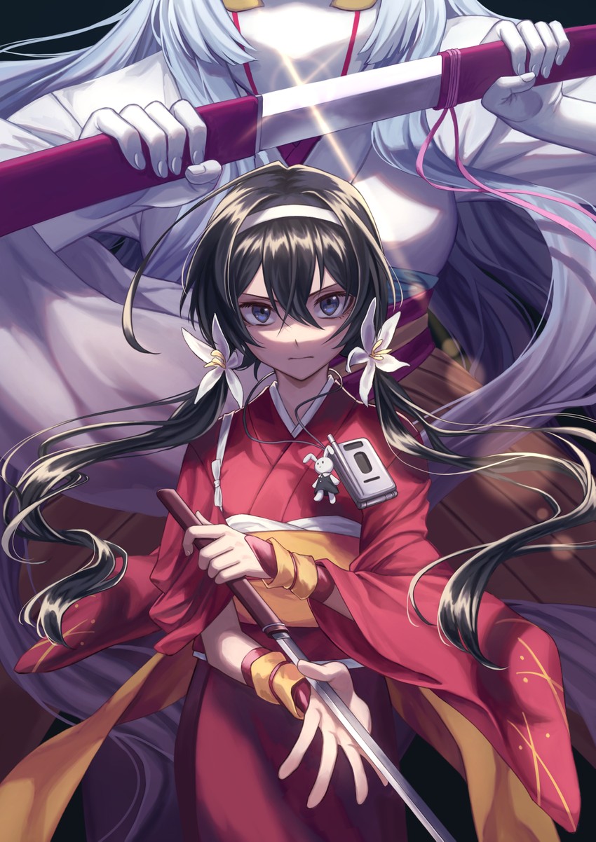 izumi kyouka and demon snow (bungou stray dogs) drawn by 1hara_nobu