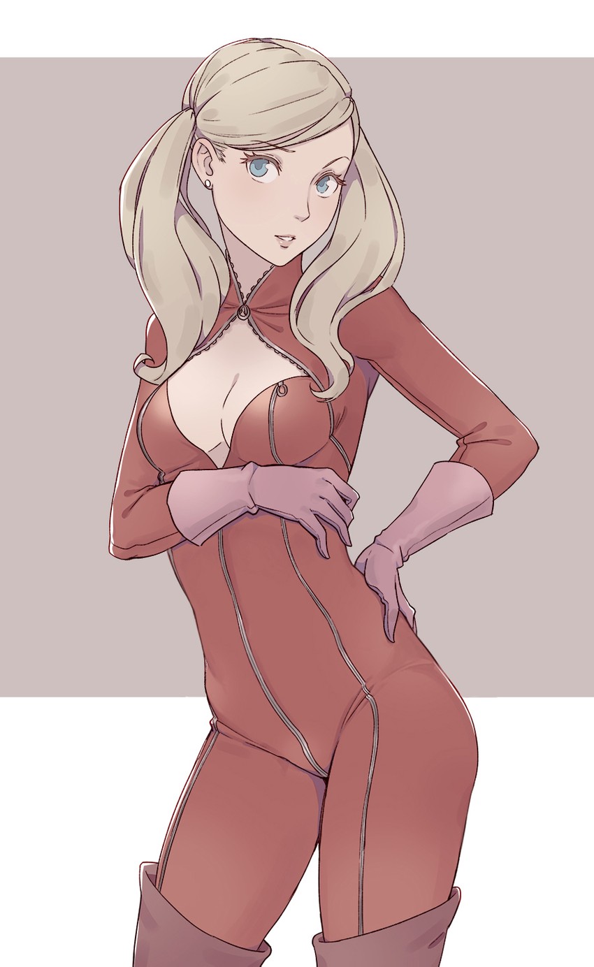 takamaki anne and panther (persona and 1 more) drawn by cheshirrr