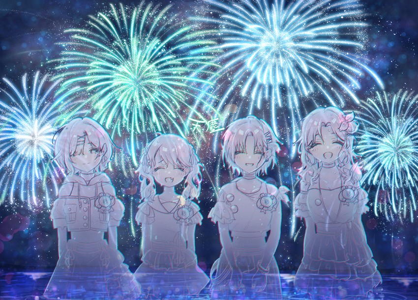 higuchi madoka, asakura toru, fukumaru koito, and ichikawa hinana (idolmaster and 1 more) drawn by futsure