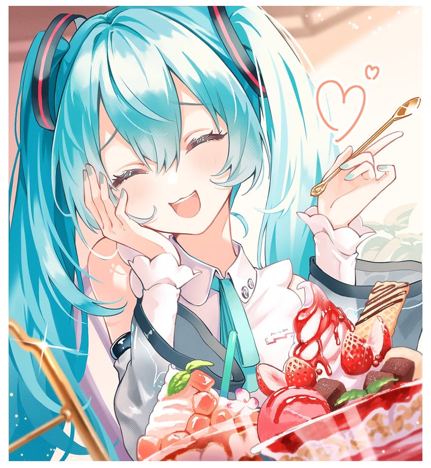 hatsune miku (vocaloid and 1 more) drawn by shireru_illust