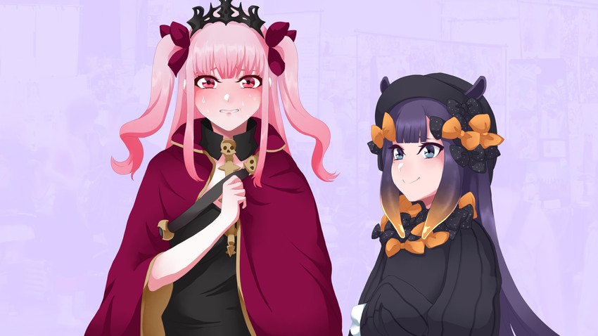 abigail williams, mori calliope, ninomae ina'nis, and ereshkigal (fate and 3 more) drawn by seityr