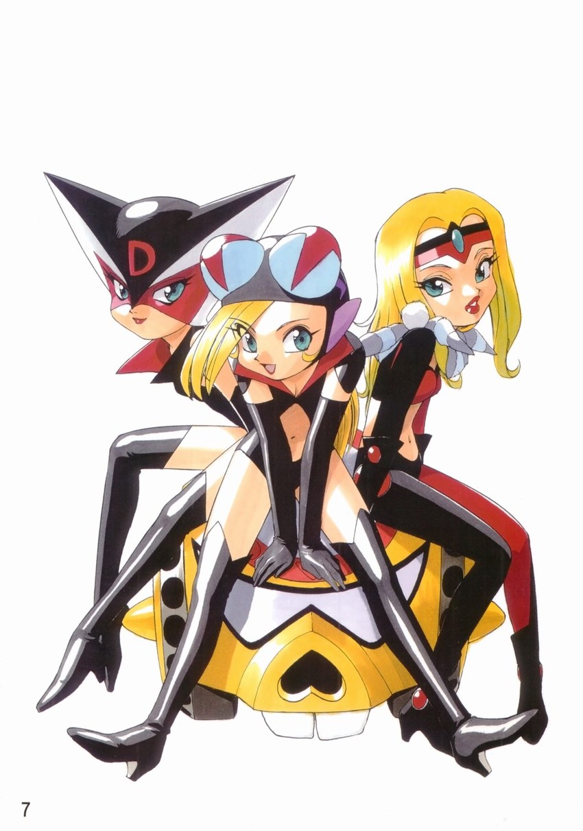 doronjo, maajo, and muujo (yatterman and 2 more) drawn by sonoda_ken'ichi