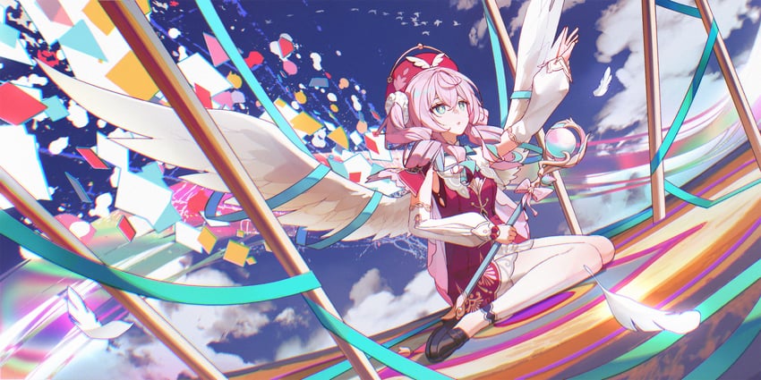hyacine (honkai and 1 more) drawn by gleam_lin_shi