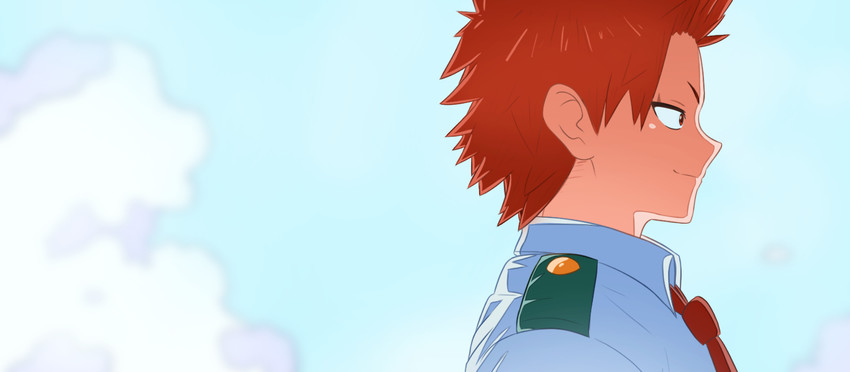 kirishima eijiro (boku no hero academia and 1 more) drawn by greatm8