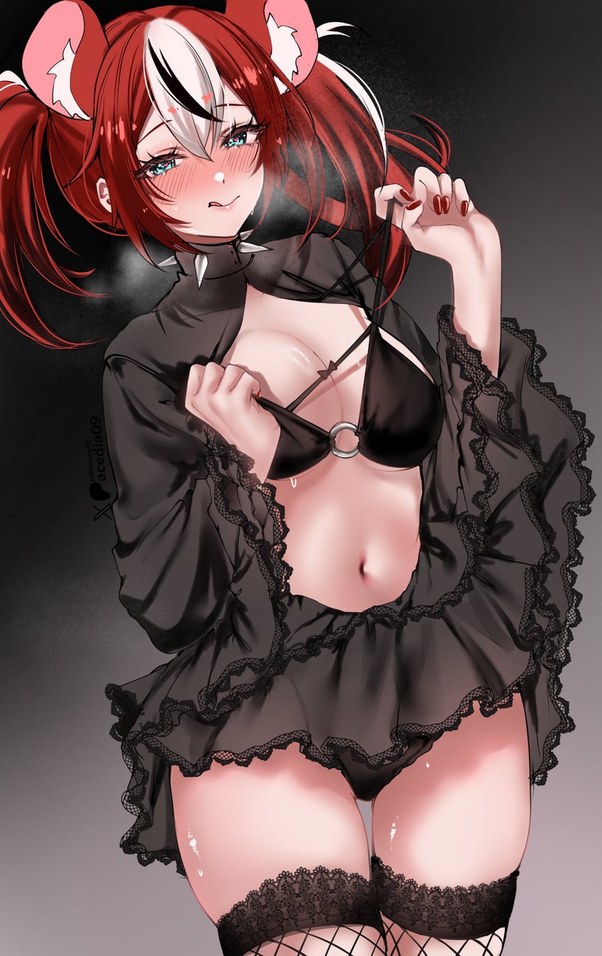 hakos baelz (hololive and 1 more) drawn by acedia